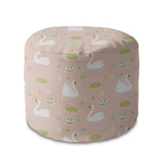 Runder Hocker Elegant Swans