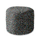 Round Pouf Footstool Multicolor Polka Dots-Oxford