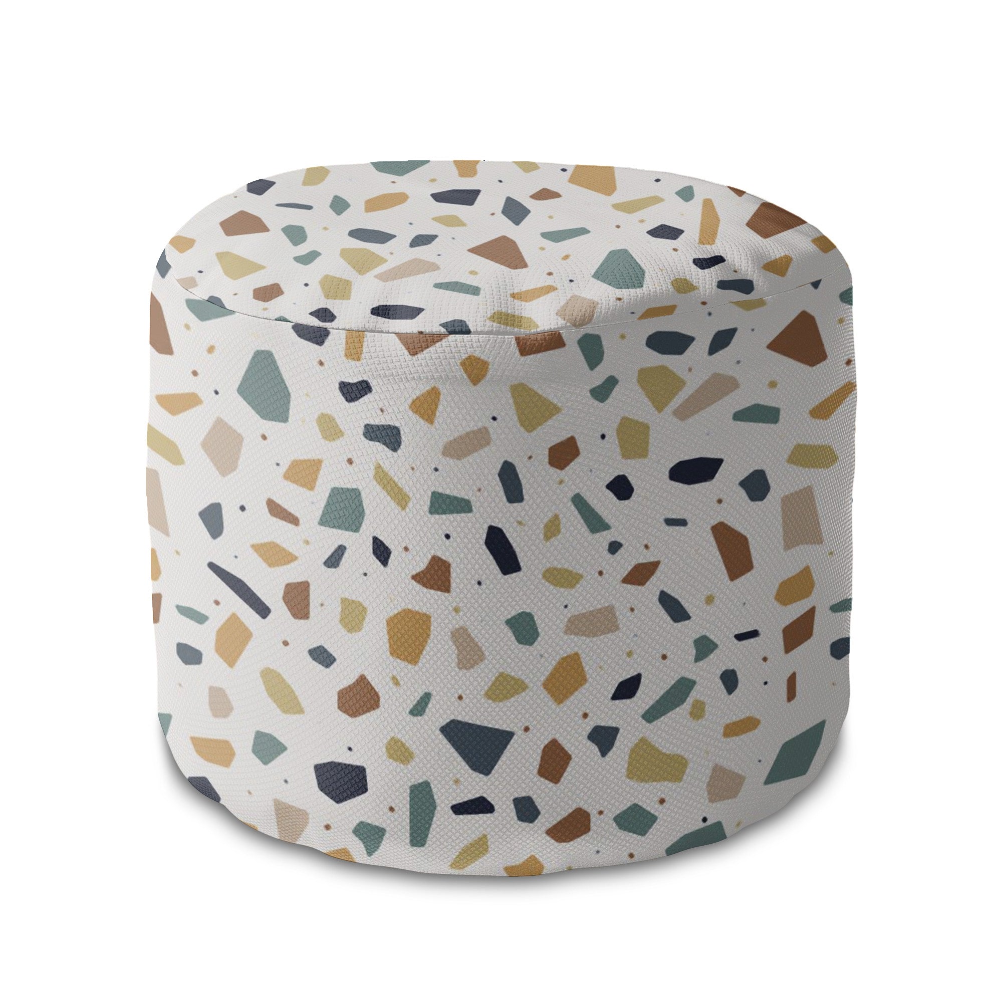 Puf okrągły podnóżek Vintage Terrazzo-Oxford