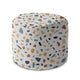 Puf okrągły podnóżek Vintage Terrazzo