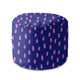 Round Pouf Footstool Pink Spots-Oxford