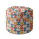 Puf okrągły podnóżek Geometric Retro-Oxford