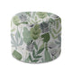 Round Pouf Footrest Flowers and Grass-Oxford