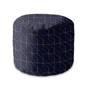 Puf okrągły podnóżek Gold Luxury Pattern-Oxford