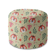 Puf okrągły podnóżek Tiger Pattern