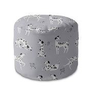 Round Pouf Footrest Cartoon Dalmatian