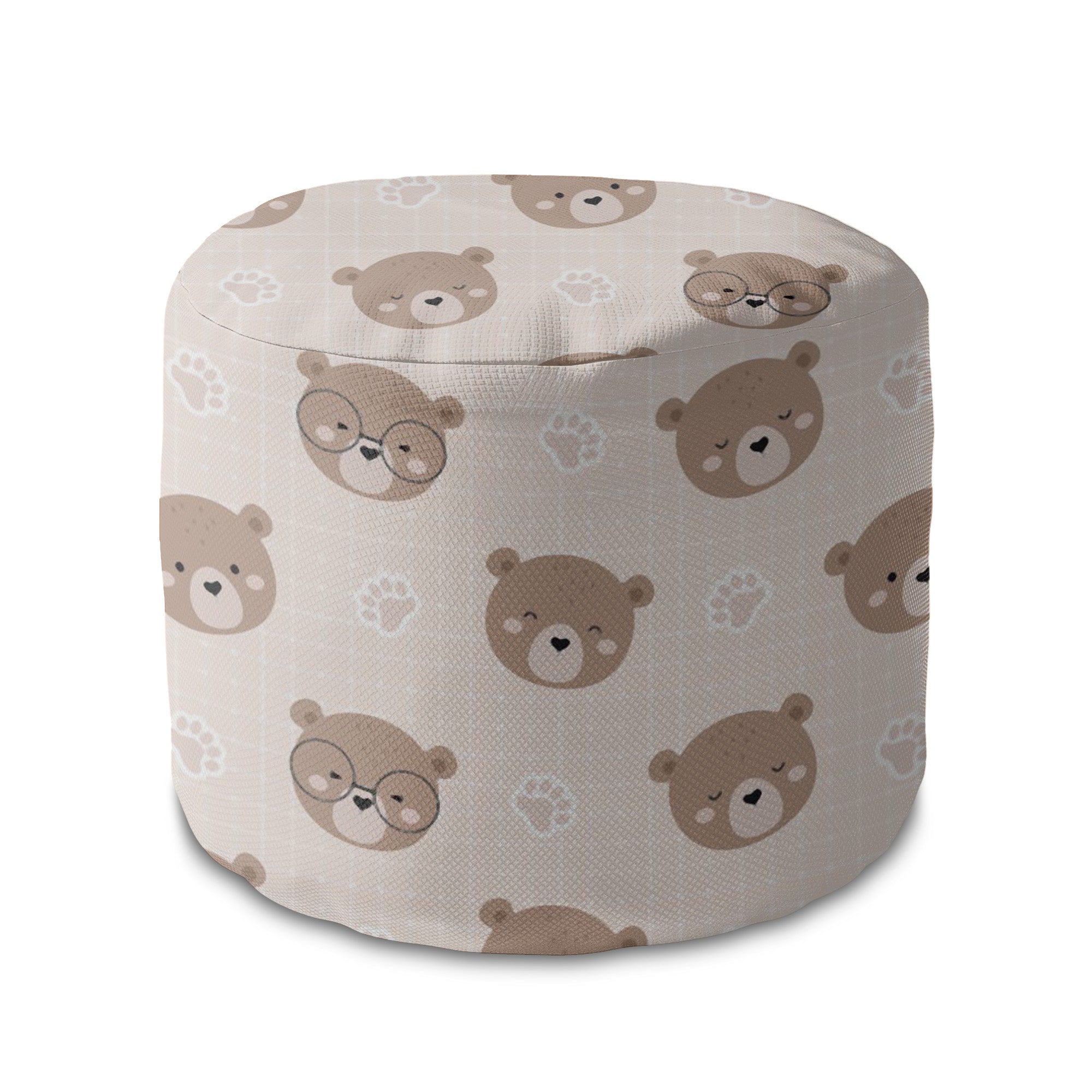 Puf okrągły podnóżek Cute Bear-Oxford