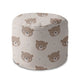 Round Pouf Footrest Cute Bear-Panama