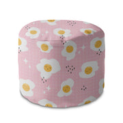 Round pouf footstool Cute Egg-Panama