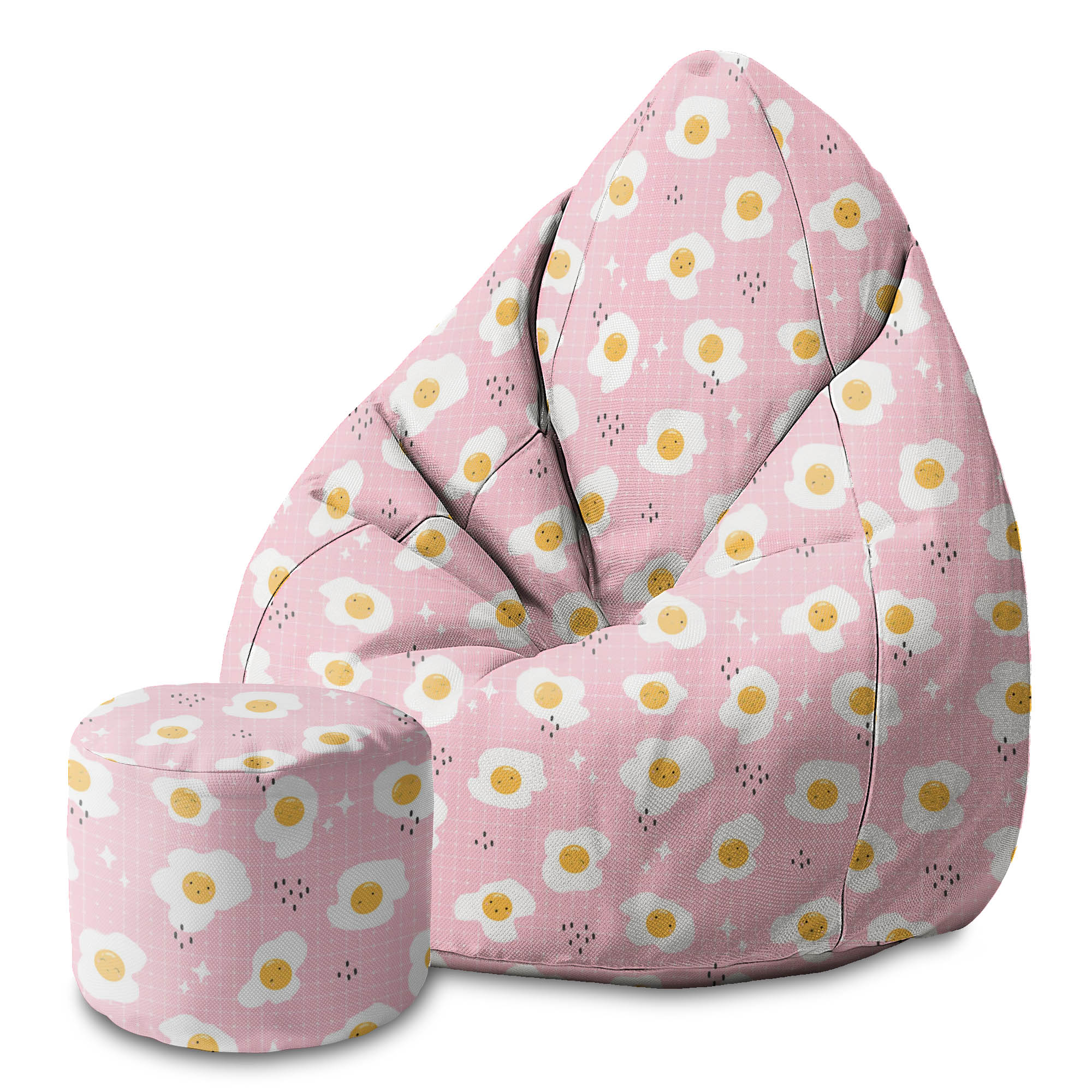 Kulatá podnožka puf Cute Egg