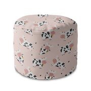 Kulatý puf podnožka Happy Cow