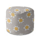 Round Pouf Footstool Daisies