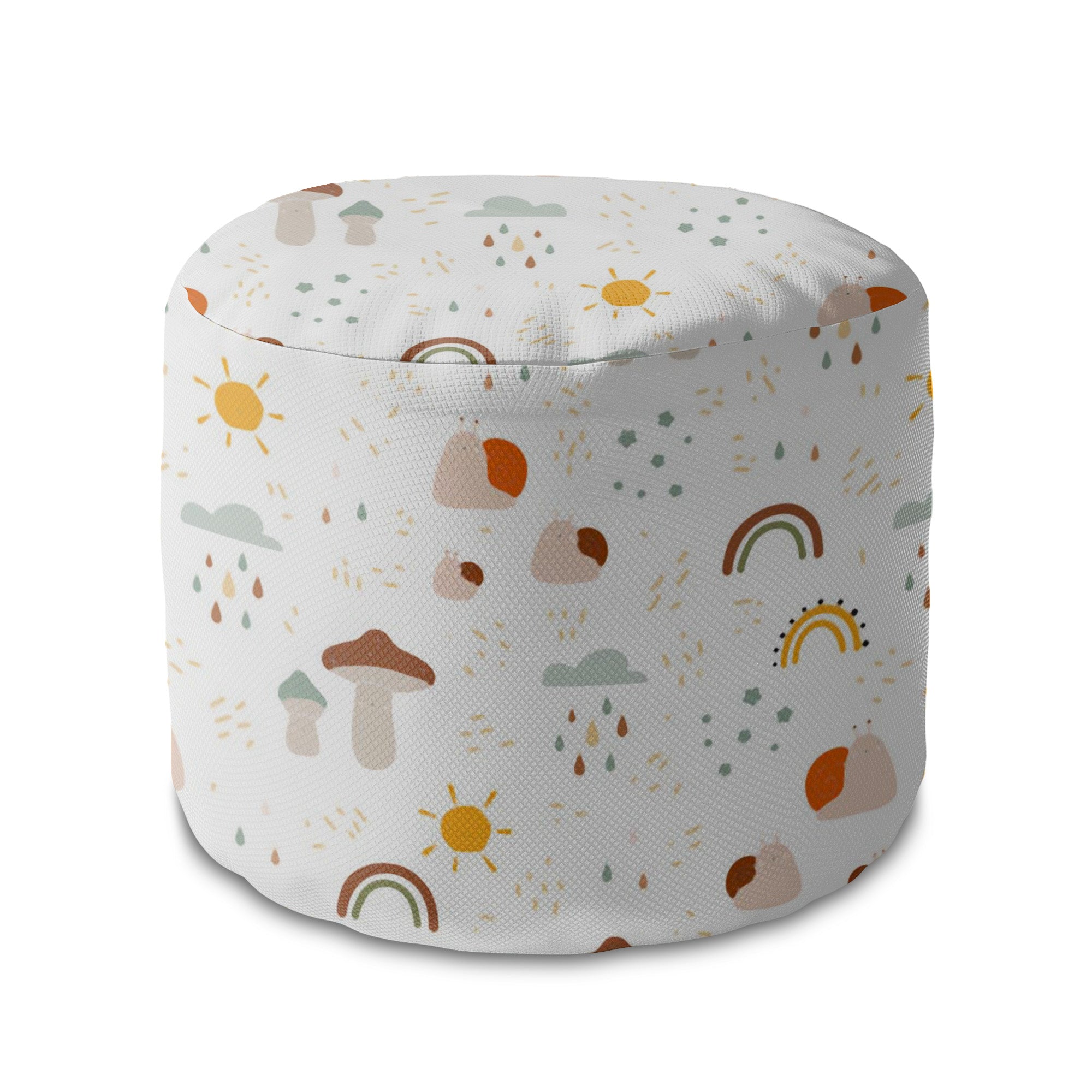 Puf okrągły podnóżek Autumn Mushroom