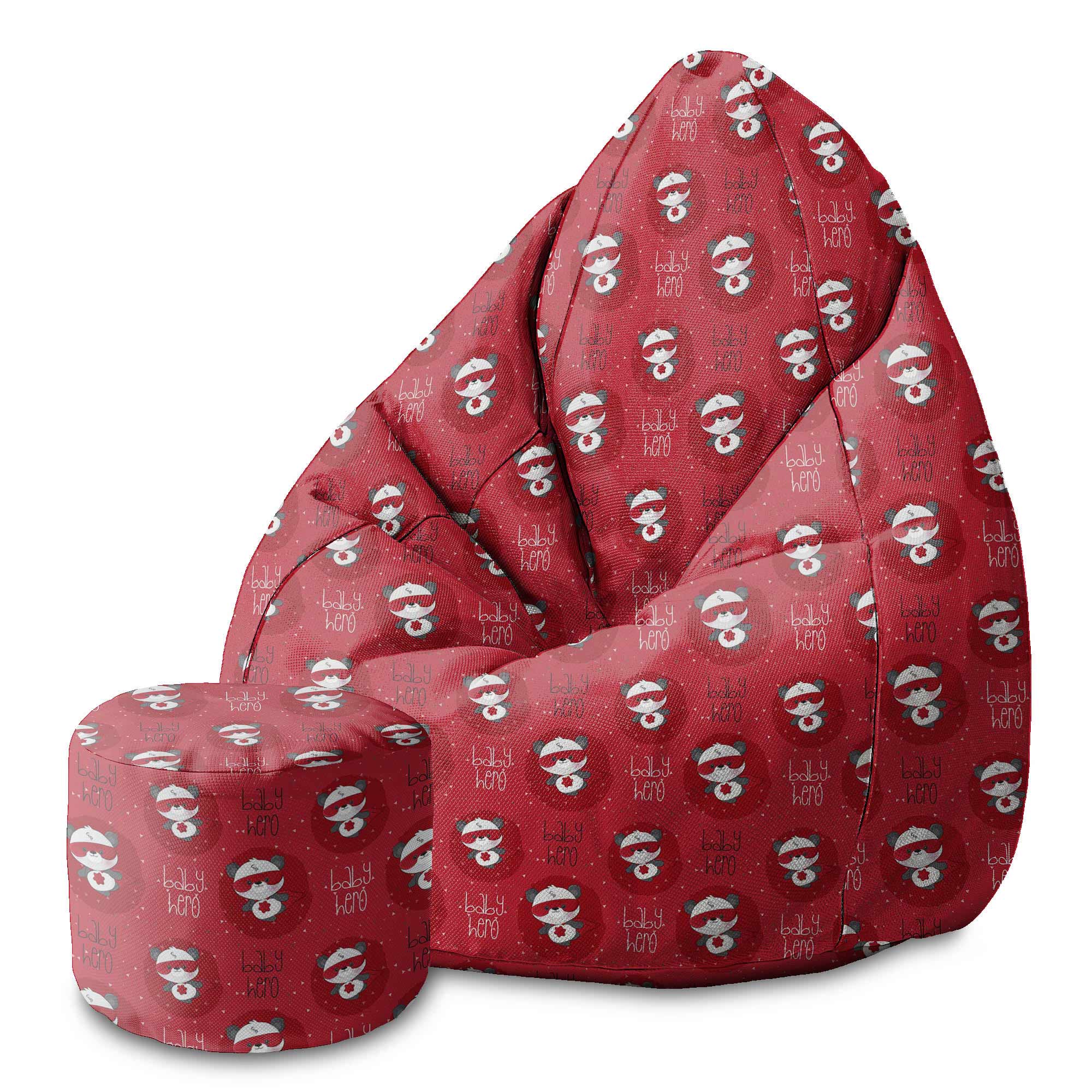 Puf okrągły podnóżek Baby Hero-Velvet
