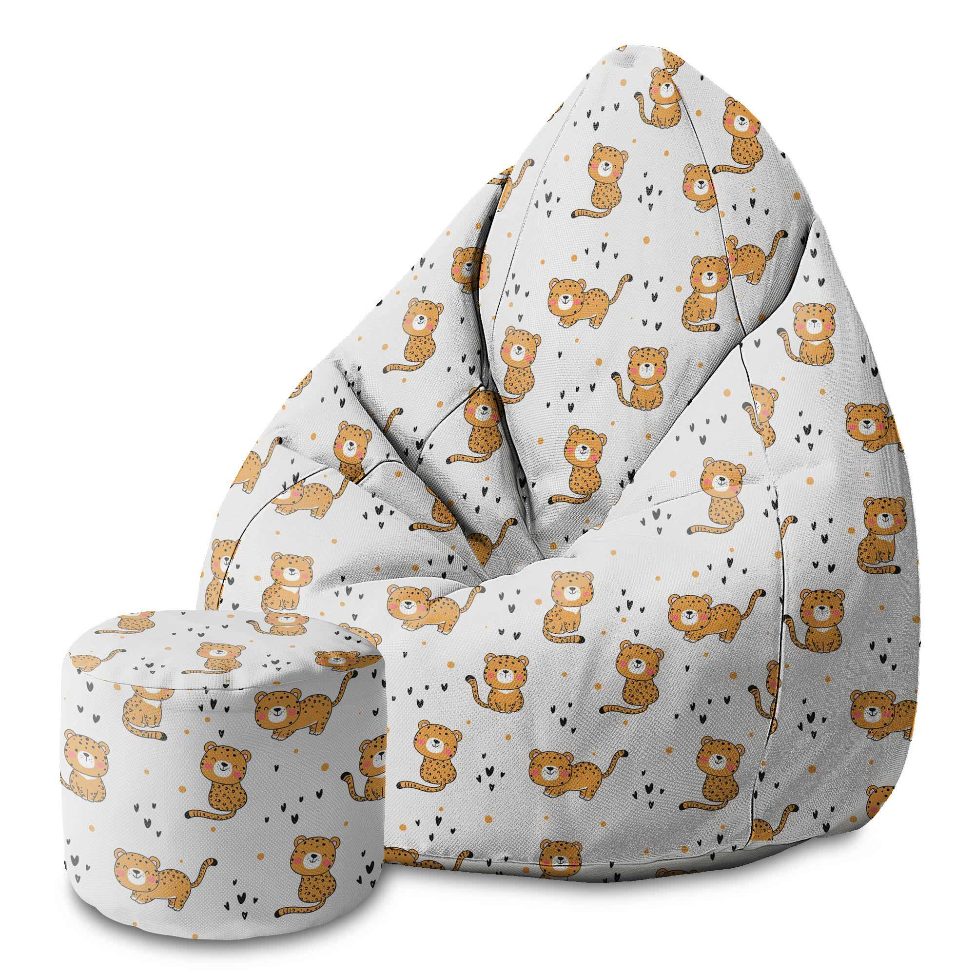 Puf okrągły podnóżek Baby Tiger