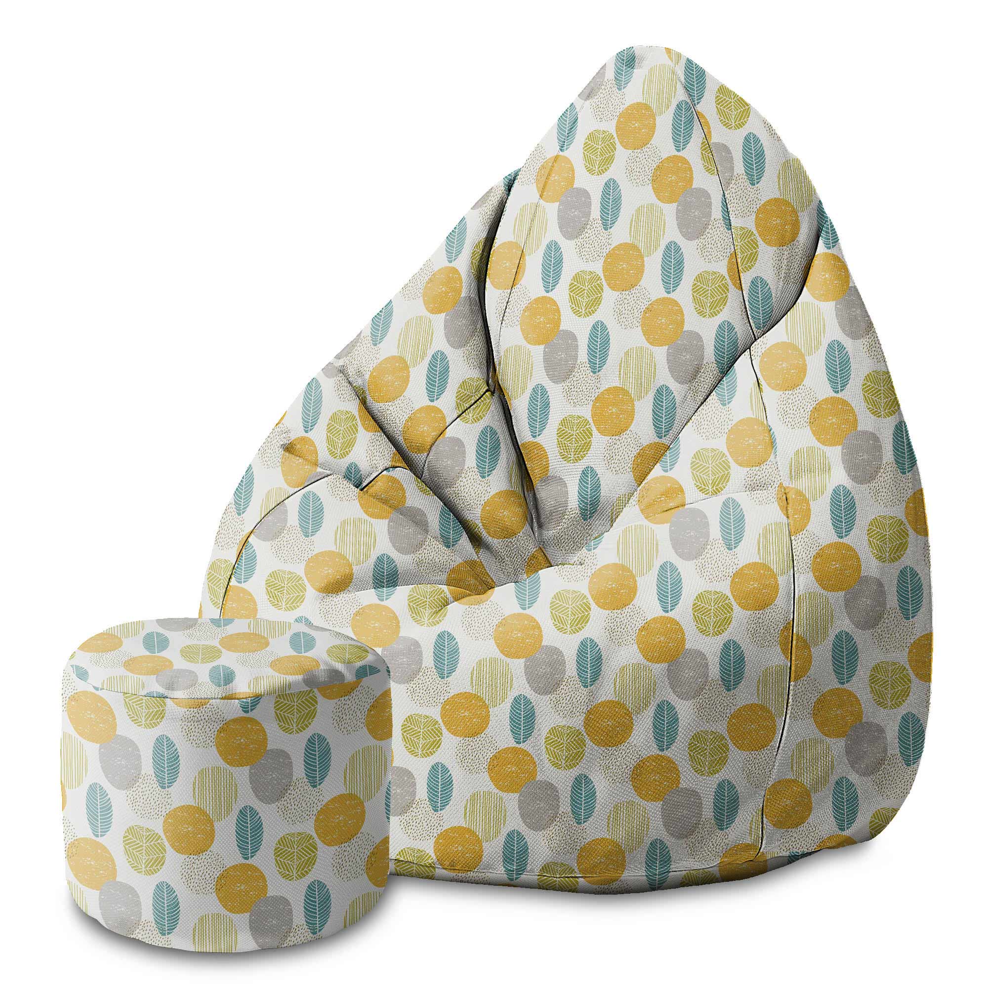 Round pouf footstool Autumn is Coming-Oxford