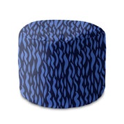 Round pouf footstool Waves On-Oxford