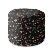 Puf okrągły podnóżek Dark Terrazzo