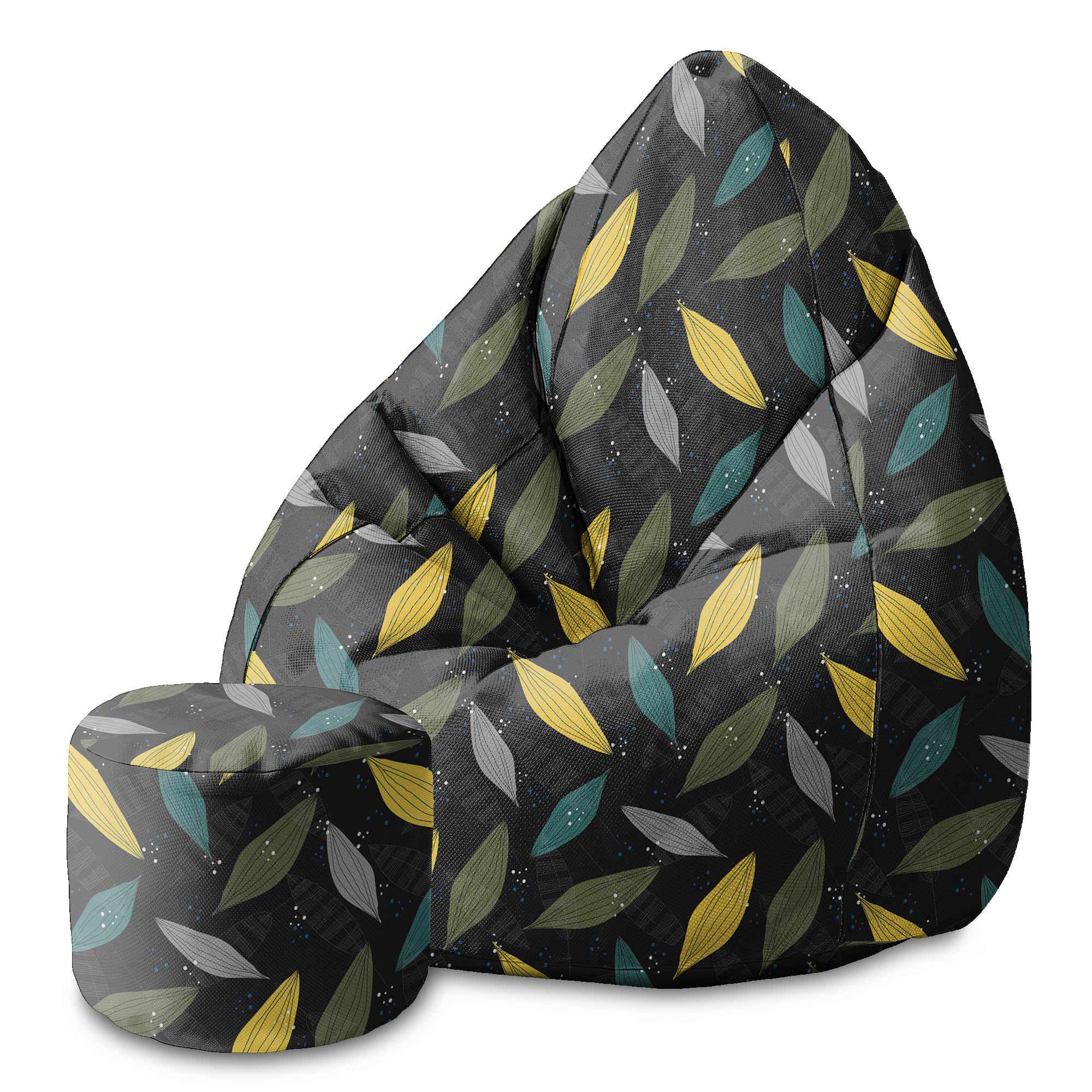Puf okrągły podnóżek Simple Scandi Pattern-Oxford