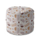 Puf okrągły podnóżek Geometric Earth Colors-Velvet