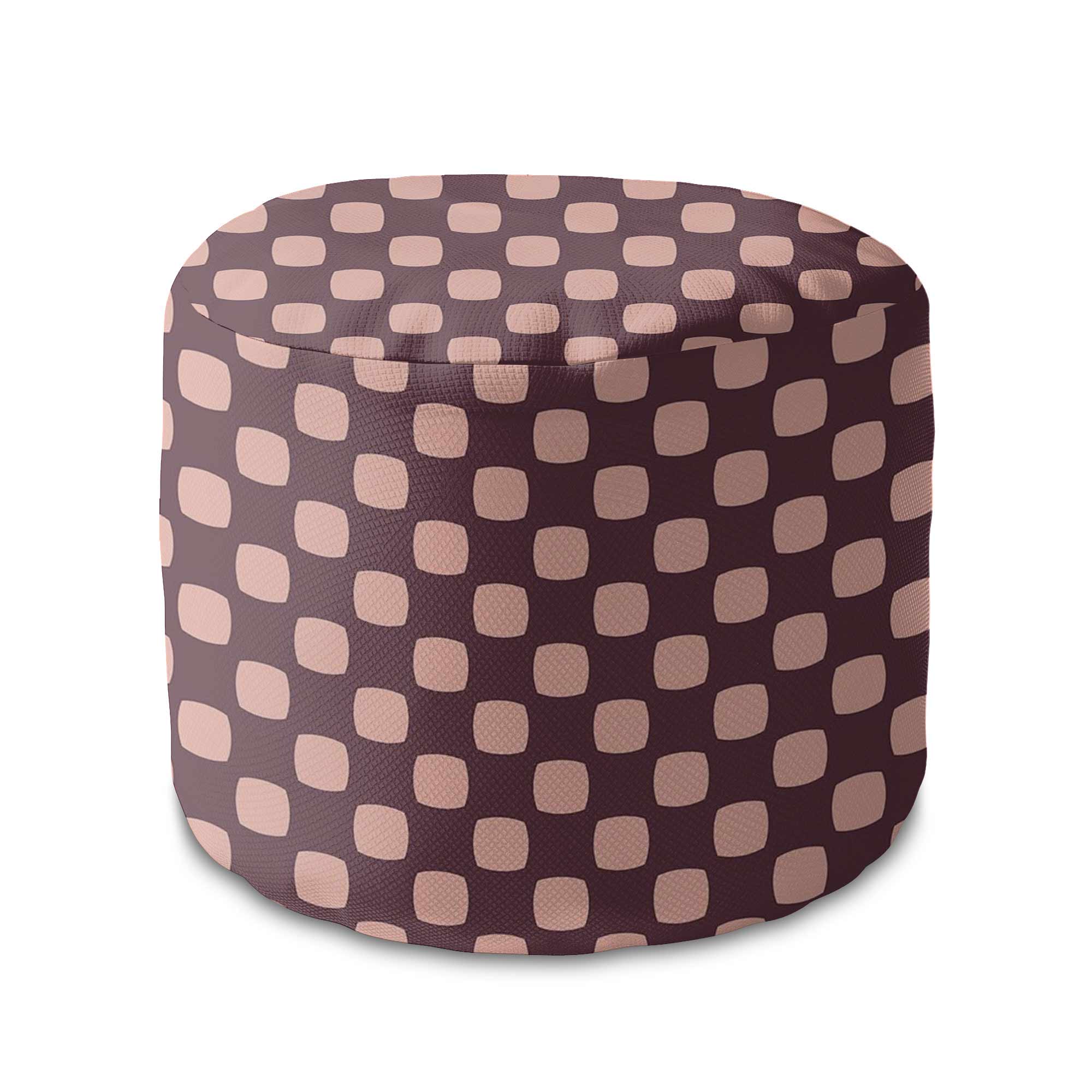 Puf okrągły podnóżek Geometric Squares