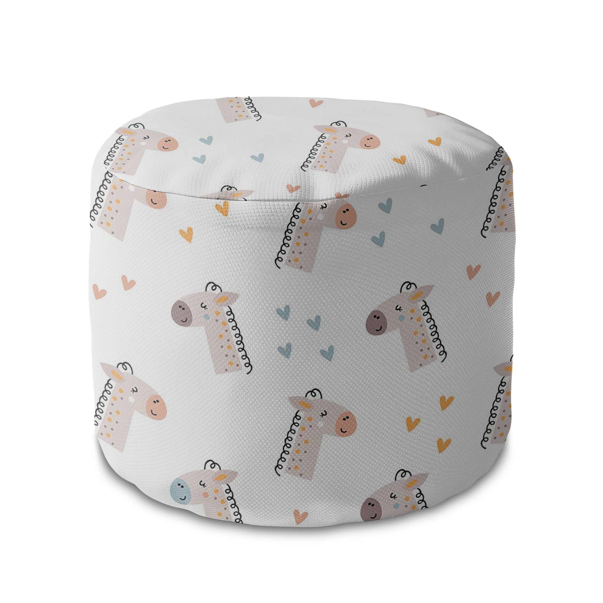 Puf okrągły podnóżek Cute Giraffe