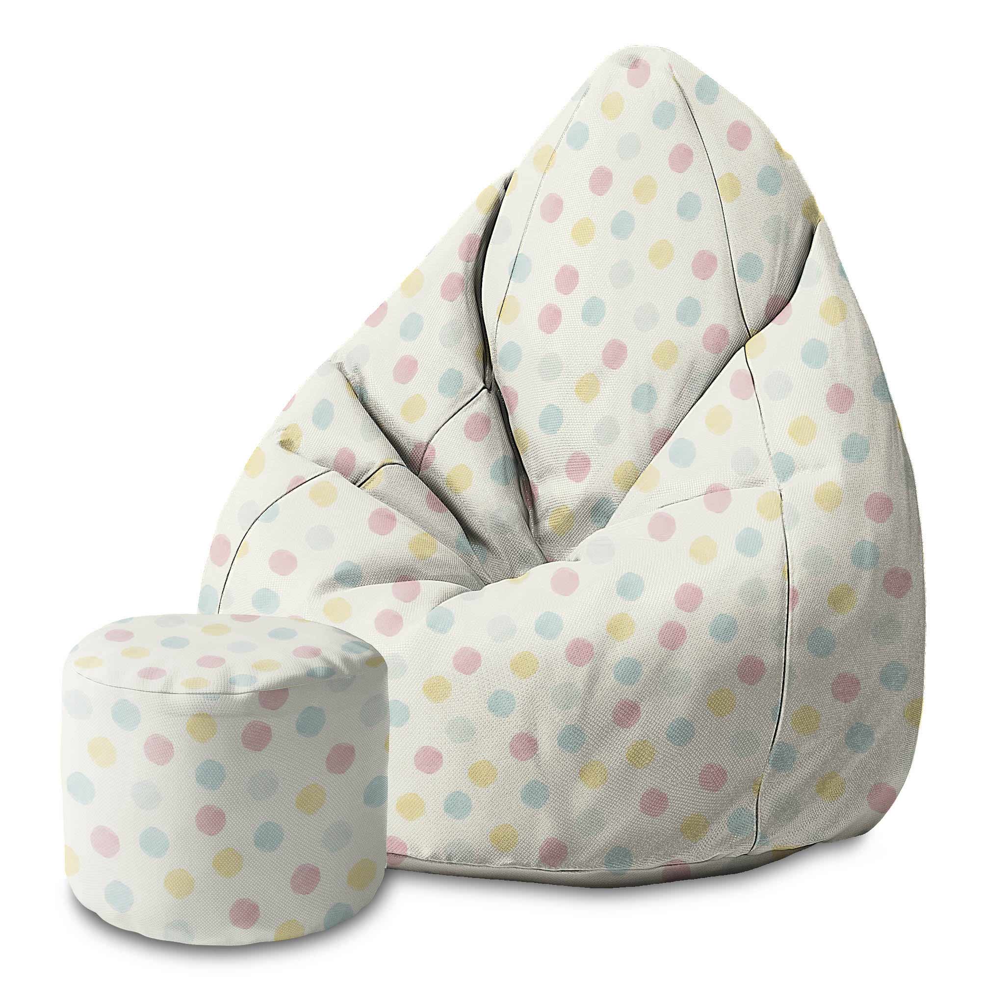 Puf okrągły podnóżek Pastel Spots