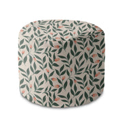 Puf okrągły podnóżek Pink Berries Pattern-Oxford