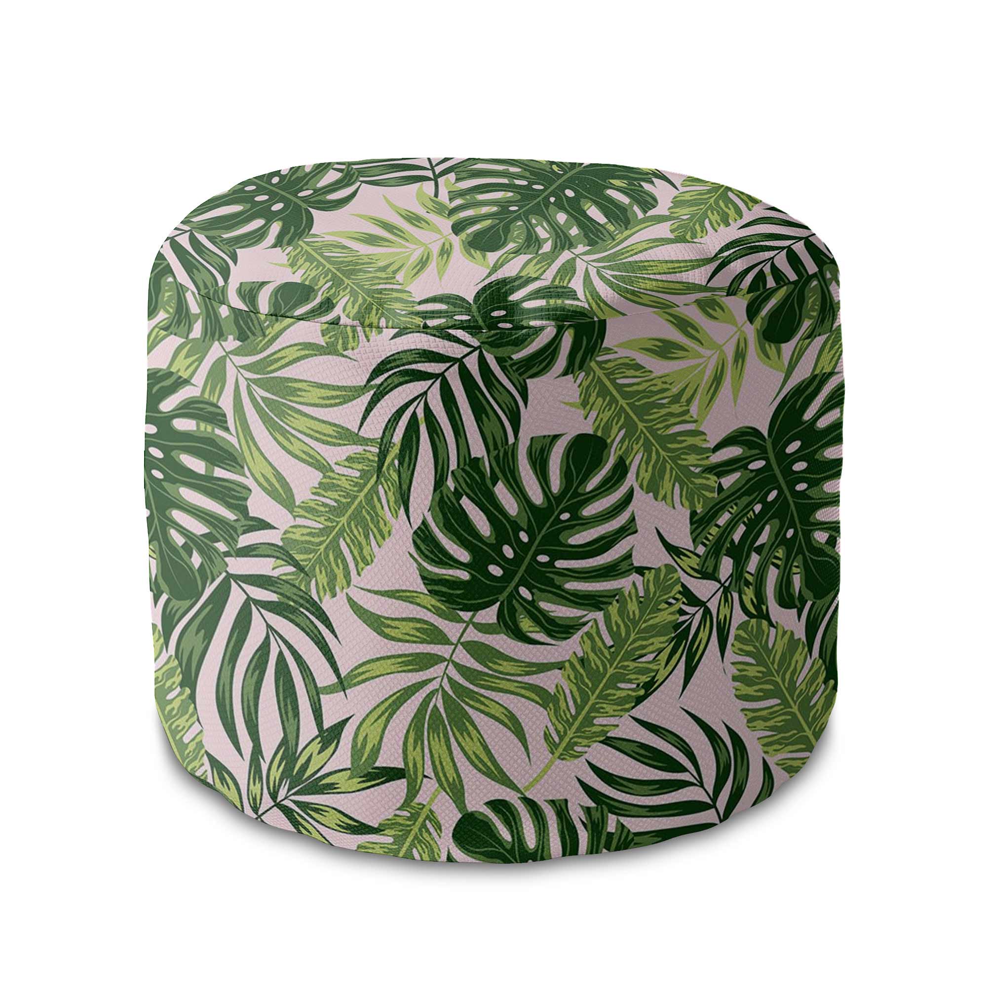 Puf okrągły podnóżek Tropical Jungle Leaves-Oxford