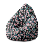 Puf Pearshape Dark Botanic Pink-M-Oxford