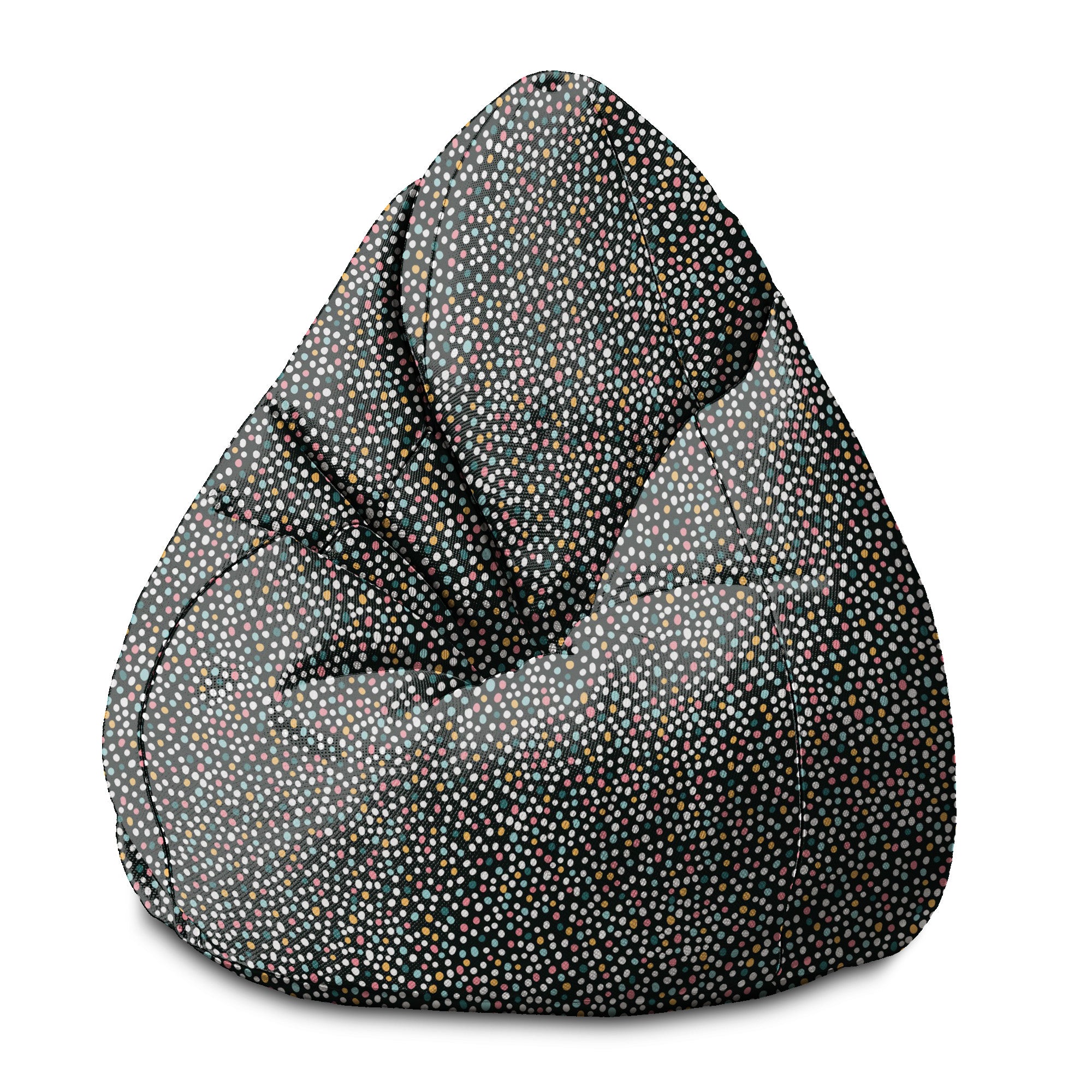 Puf Pearshape Viacfarebné Bodky-S-Oxford