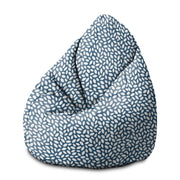 Puf Pearshape Navy Petal-M-Velvet