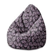 Puf Pearshape Palm Leaves v Night-M-Velvet