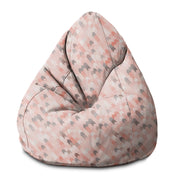 Sedací vak Pearshape Ružový vzor-S-Velvet