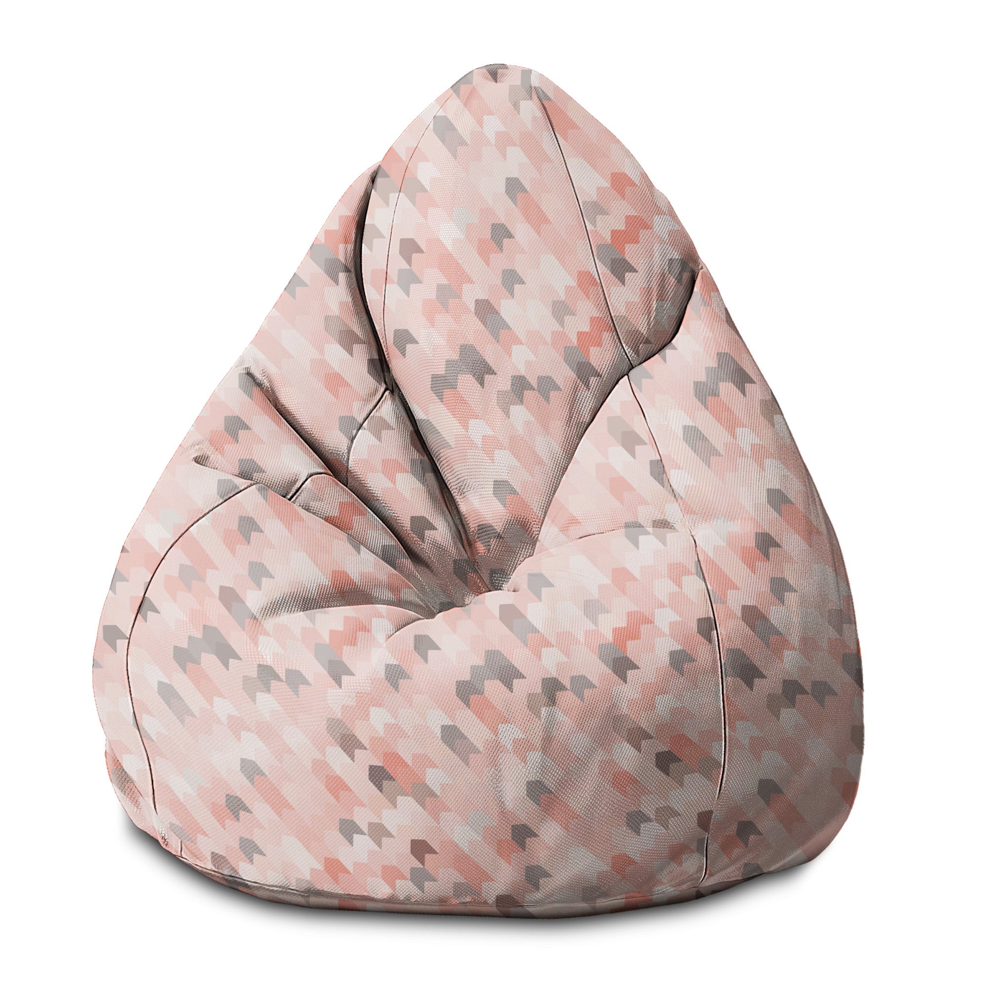 Puf Pearshape Pink Pattern