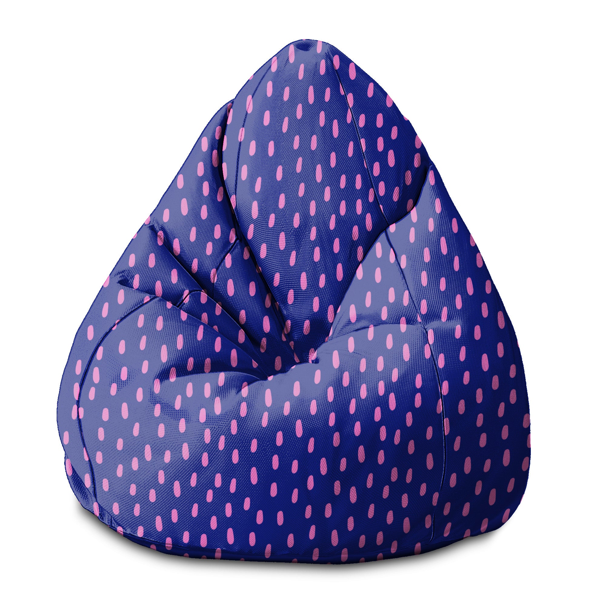 Puf Pearshape Pink Spots-S-Velvet