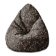 Puf Pearshape Retro Leaves