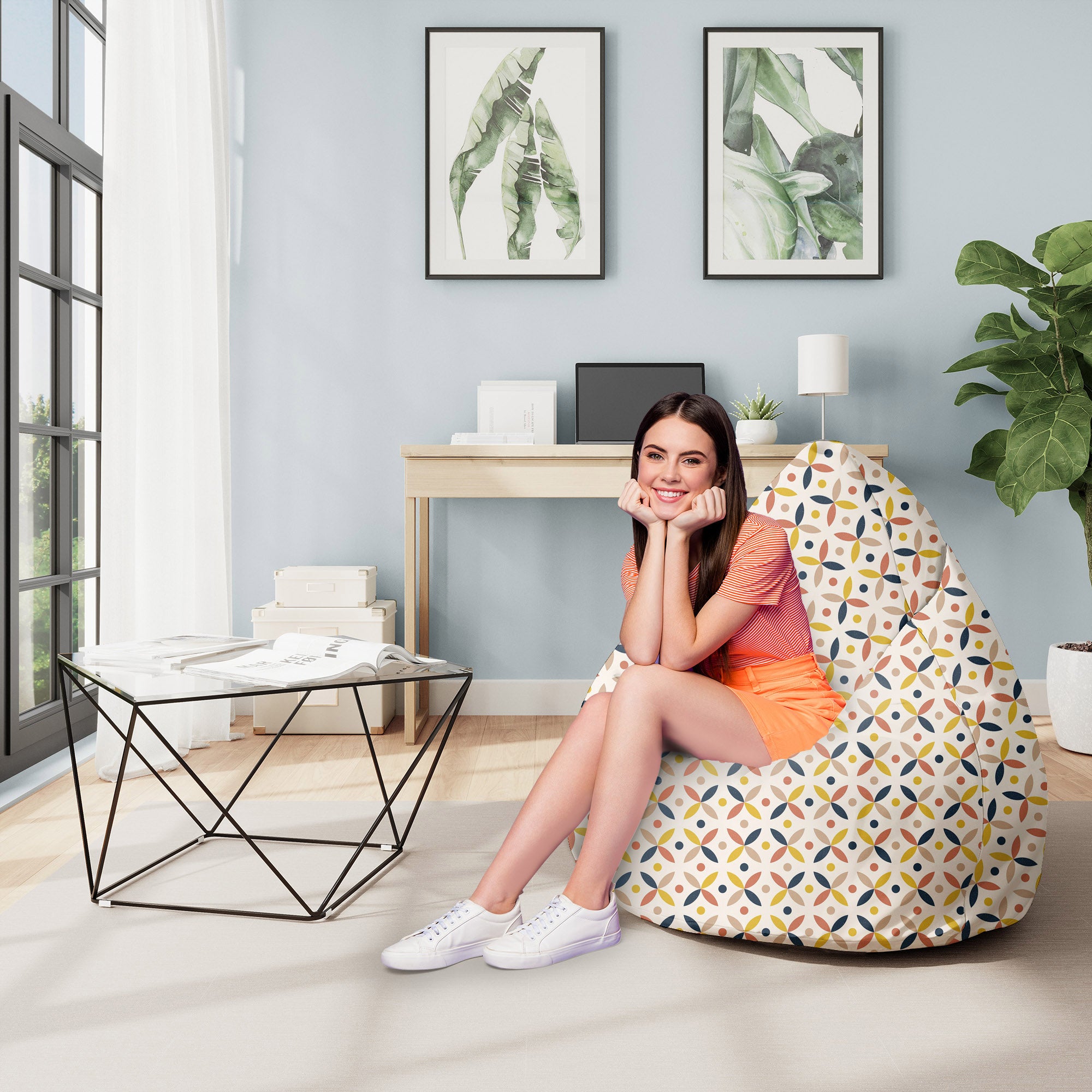 Puf Pearshape  Scandinavian Design-M-Oxford