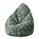 Puf Pearshape Tropical Green Leaves Palm-M-Oxford