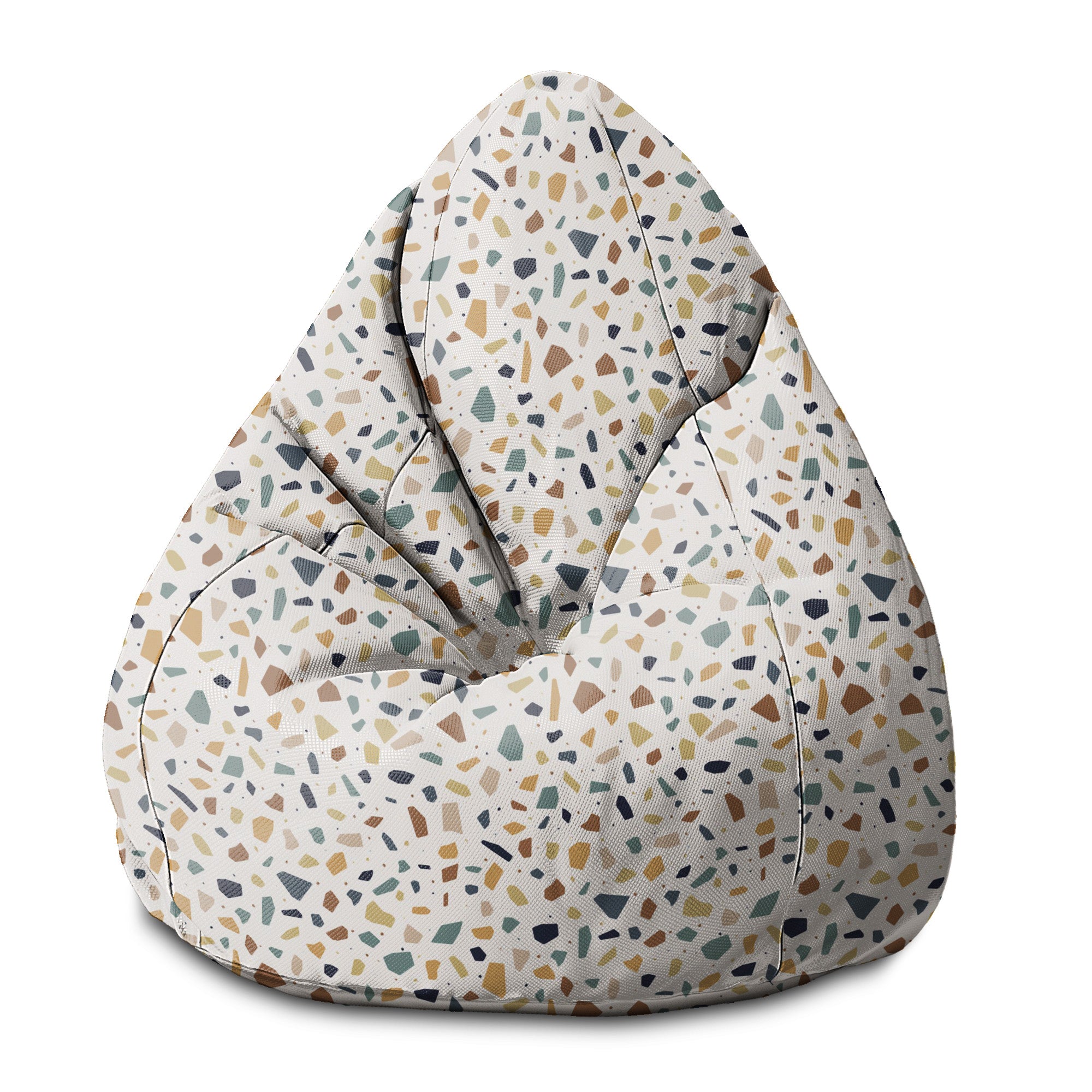Pearshape Pouf Vintage Terrazzo-S-Velvet