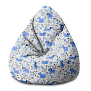 Puf Pearshape Blue Dogs-S-Oxford