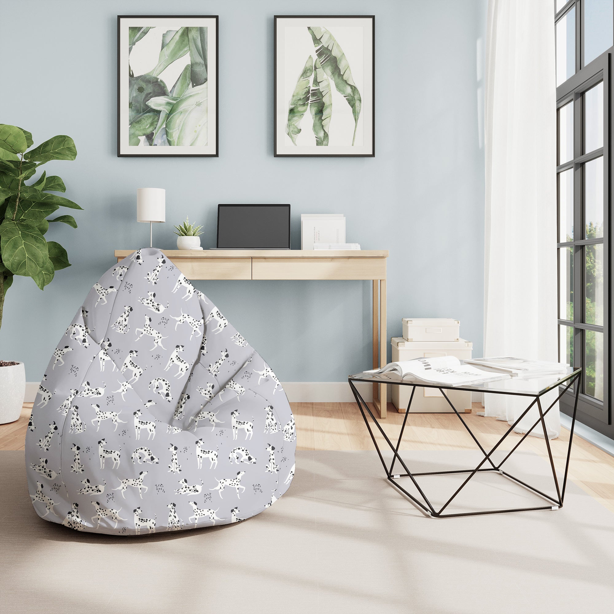 Sitzsack Pearshape Cartoon Dalmatiner-M-Oxford