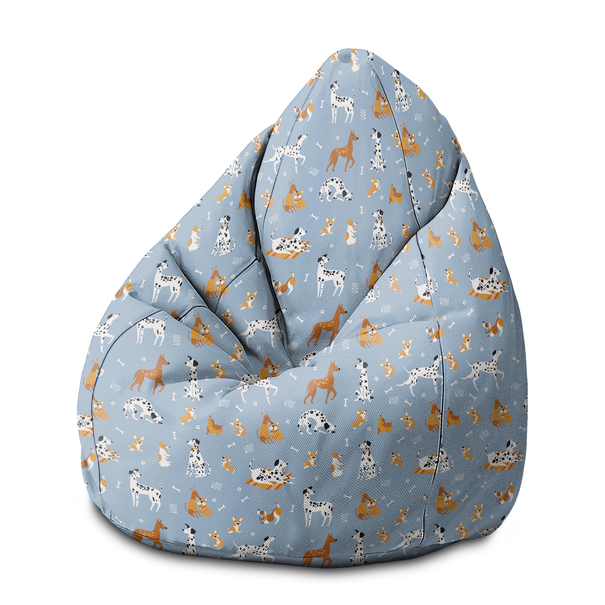 Sitzsack Pearshape Cartoon Hunde-M-Velvet