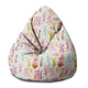 Puf Pearshape Colorful Rabbits-S-Oxford