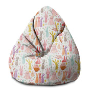 Puf Pearshape Colorful Rabbits-S-Velvet