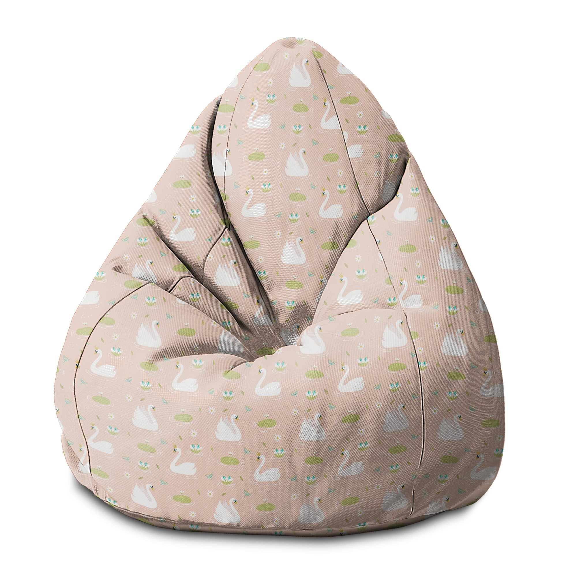 Pearshape Pouf Elegant Swans-S-Oxford