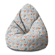 Puf Pearshape Foxes Pastel