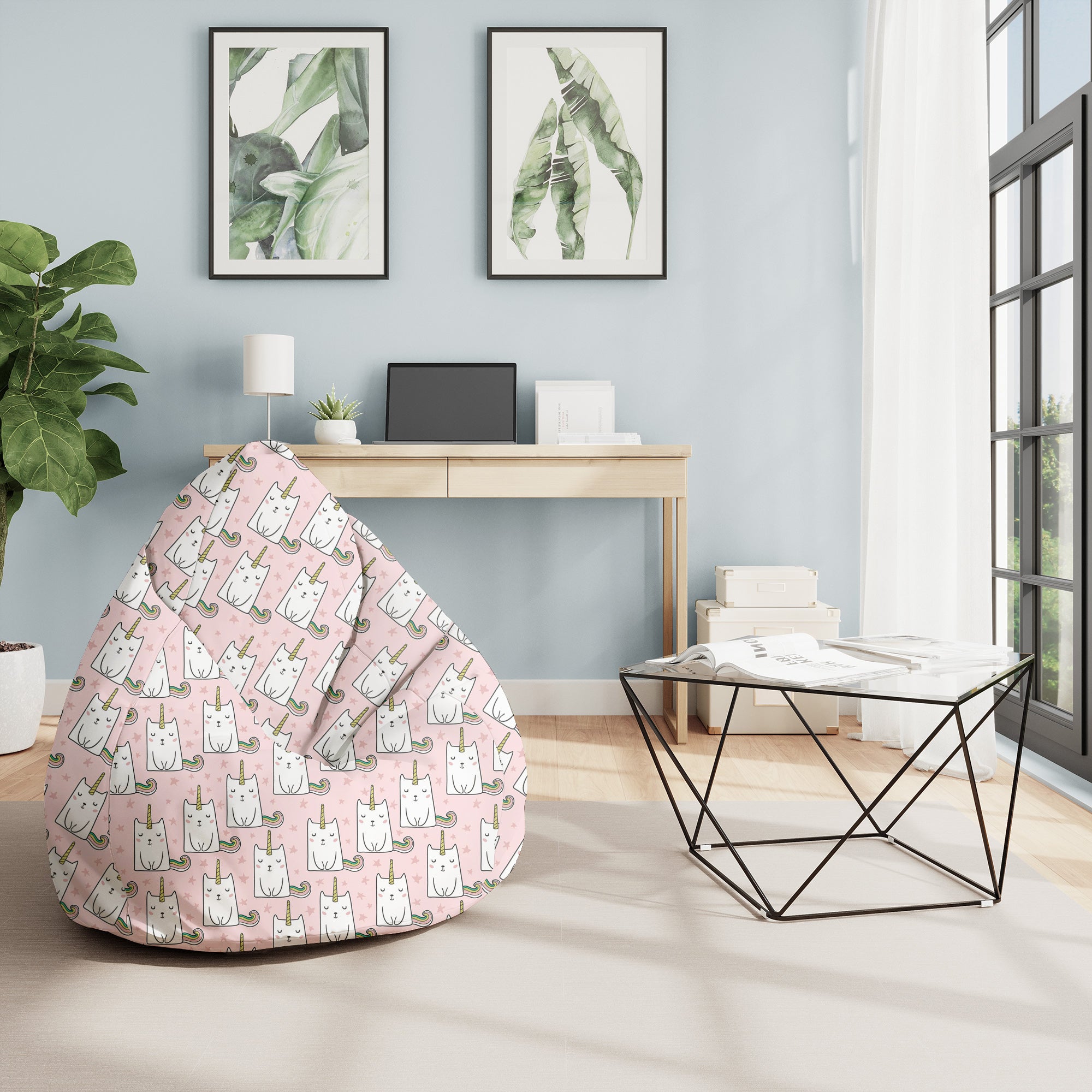 Pearshape Pouf Kicia-Rożek-M-Oxford