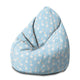 Sitzsack Birnenform Lama Blau-M-Samt