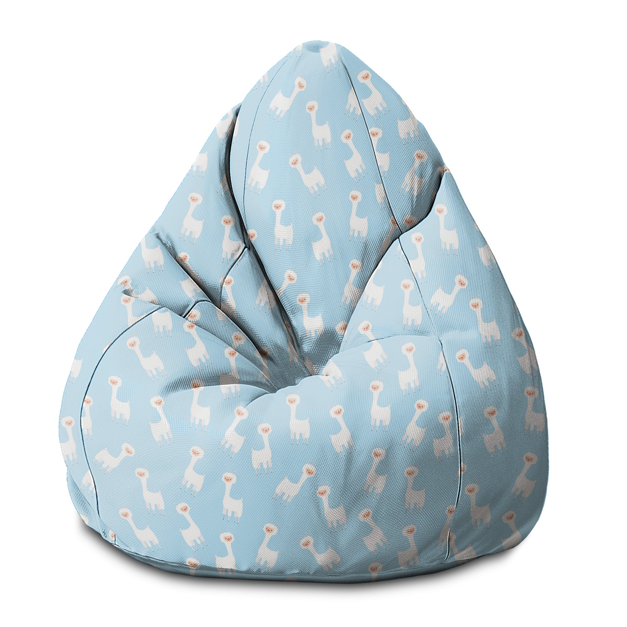 Pearshape Pouf Llama Blue